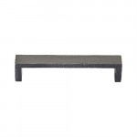 M Marcus Heritage Brass Hammered Wide Metro Design Cabinet Pull 101mm Centre to Centre